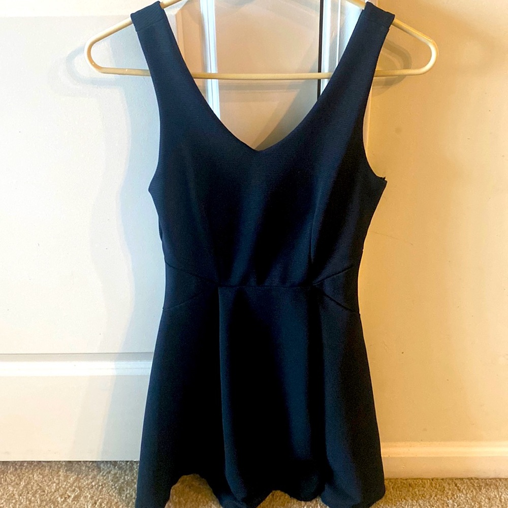 Black mini dress